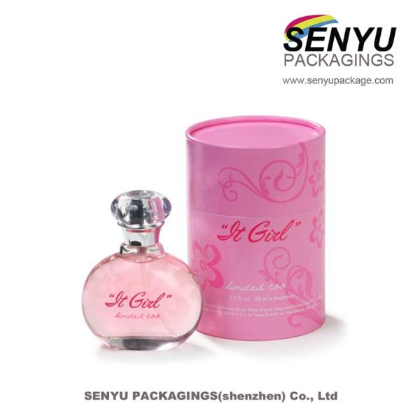 Round Paper Tube Packaging / Essential Oil Custom Cosmetic Packaging Boxes