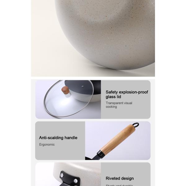 Medical Stone Ollas Cast Iron Cookware Set Non Stick Modern Design Style