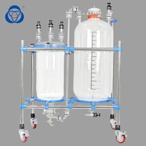 China Intelligent Control Double Jacketed Glass Reactor Customizable Steel Tubes wholesale