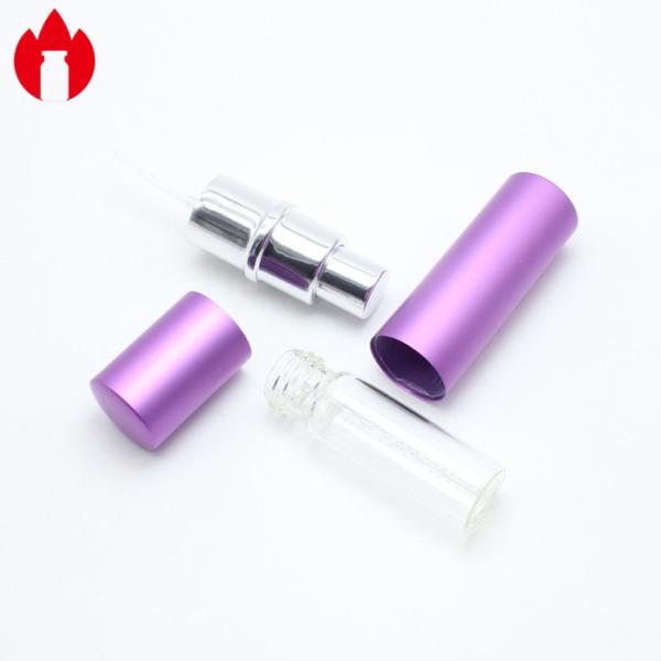 10ml Purple Cosmetic Pump Glass Vial With Screw Neck