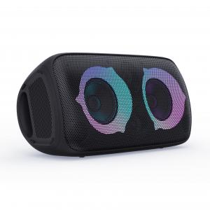 China 60W LED Light Bluetooth Speaker Heavy Bass Bluetooth 5.0 With RGB Colorful Light on sale