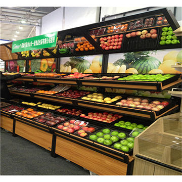 Promotion Fruit And Vegetable Rack Powder Coated Surface Treatment