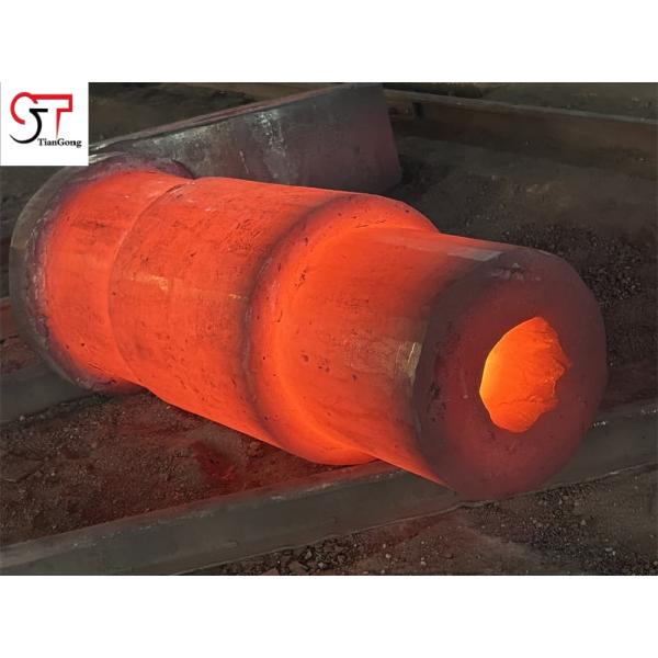42CrMo Forged Steel Hollow Cylinder 100kg To 7000kg Open Die Forging