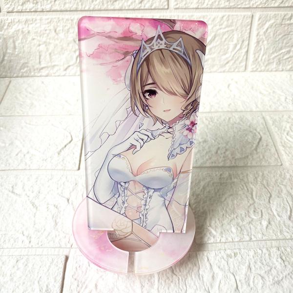 Skid Resistant Anime Phone Stand Holder Acrylic Customized Base For Desk