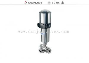 China Pnuematic three link Sanitary Ball Valve with C-TOP / Positioner DC 24V , DN50 on sale