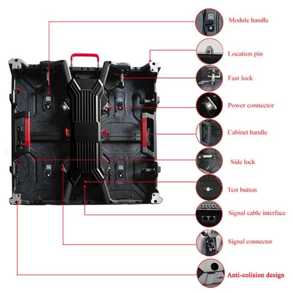 P3.91 Outdoor Rental LED Screen Stage Video Wall 1/16S Scan mode