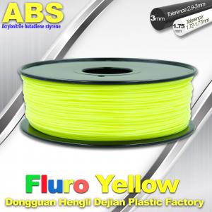 China Fluorescent ABS 3d Printer Filament ABS 3D Printing Material For Desktop Printer on sale