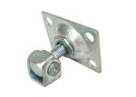 zinc plated sliding gate hinge with square plated M20
