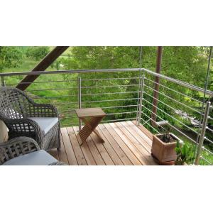 China Outdoor Deck Balustrade Stainless Steel Cable Railing Systems wholesale
