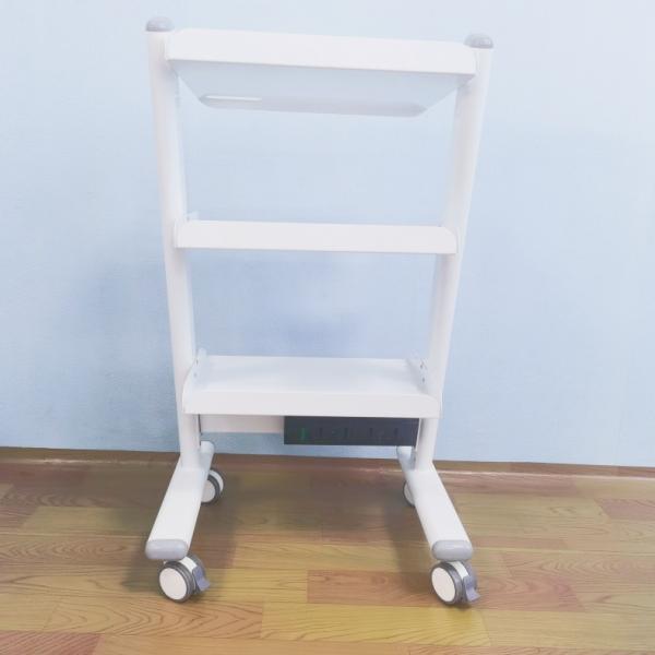 Dental Clinic 3 Layer Dental Trolley Hospital Mobile Instrument Cart With 4 Universal Wheels