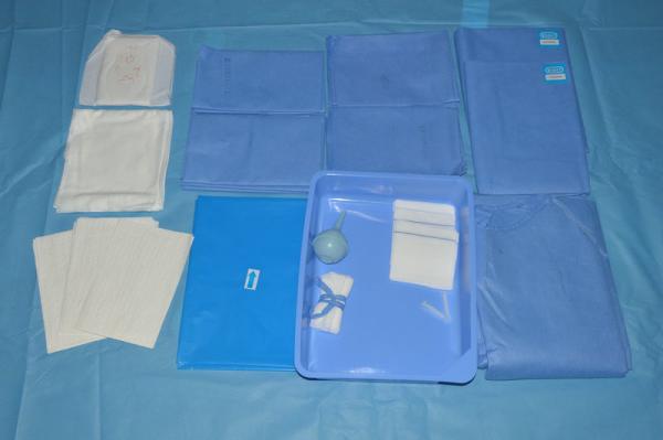 Quality Light Blue EO Sterile Disposable Surgical Drapes For Surgery Treatment for sale