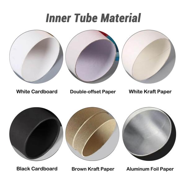 Eco Friendly Cardboard Round Packaging Paper Tube Food Cylinder Kraft Paper Tube Packaging