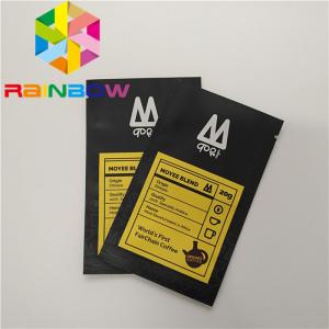 Printed Plastic Three Sides Heat Seal Aluminum Foil Bag For Food Packaging