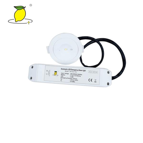 Thermoplastic LED Emergency Downlight , Rechargeable Recessed Ceiling Lights