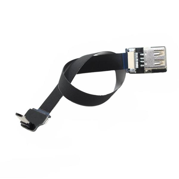 Quality Super Flexible FPC Charging USB Flat Ribbon Cable USB 2.0 Female USB-C OTG AV Output for sale