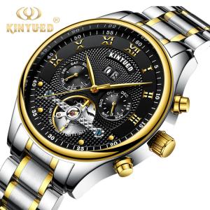 China KINYUED Business Automatic Mechanical Watch Metal Case Shockproof wholesale