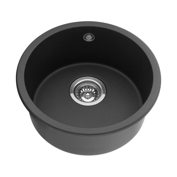 household round bowl under mount composite granite kitchen sink