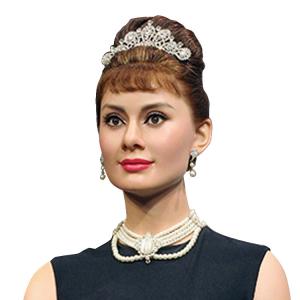 China Customized Live size Hollywood Movie Star Hepburn Silicone Wax Figure wholesale