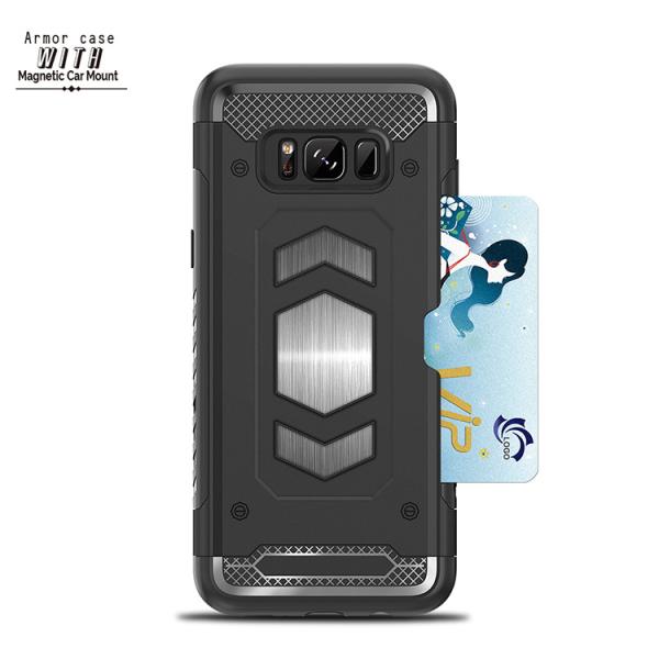 Anti Falling Card Slot Smartphone Protective Case For Sumsang Galaxy S8 / S8P