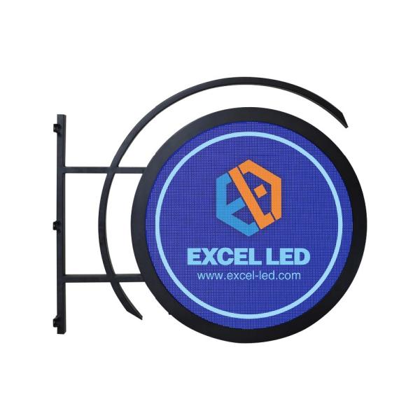 Outdoor Full Color Led Display Circle Logo Advertising High Definition