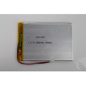 China Rechargeable Lithium Polymer Battery 3.7V 3000mAh High energy density wholesale