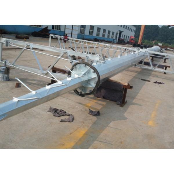 High Voltage Steel Transmission Pole , Electrical Power Steel Pole Tower