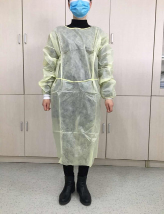 Non-woven fabrics coverall ce protective wear clothing protection suit clothing hospital disposable surgical isolation g