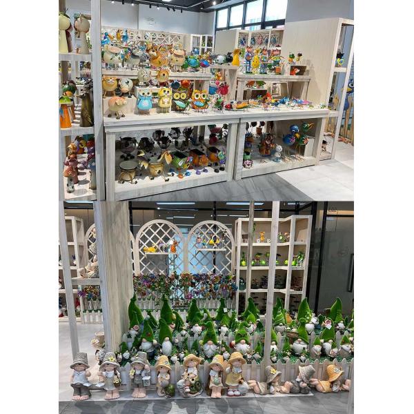 Unique Solar Garden Ornament Lifelike Solar Powered Yard Decor IP44