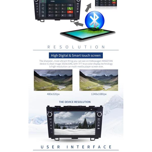 Mp3 Mp5 Multimedia Honda Civic Car Dvd Player , Screen Mirroring In Dash Car Dvd Player