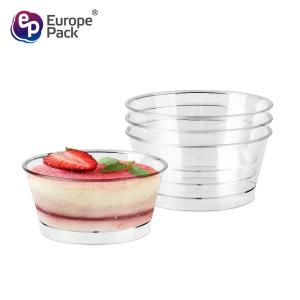 150ml clear plastic yogurt cups ice cream smoothie sundae cups