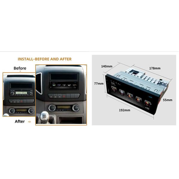 Micro SD Single Din Retractable Screen Mirror Link Single Din Radio With Screen