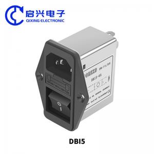 China DBI5 IEC Socket Power Filter With Fuse And Switch 1A-10A EMI Line Filter wholesale