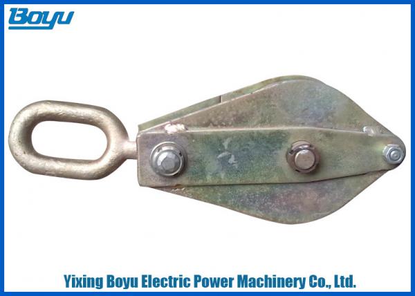 Quality Hoisting Tackle Seat Hook Stringing Block with Galvanized Steel Frame 10kN for sale