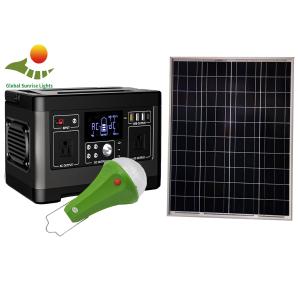 120W LiFePO4 Portable Solar Generators 1000 Life Cycle Solar Home Lighting