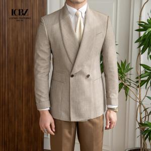 China Nonwoven Weaving Method Wool Cotton Slim Fit Business Formal Men Suit Jacket Blazers on sale