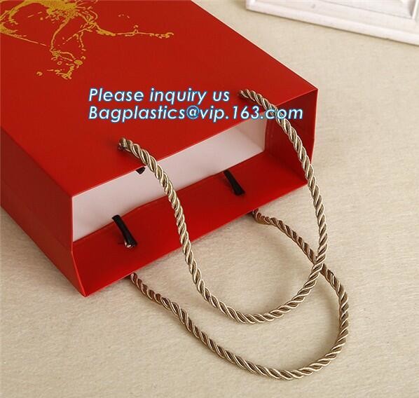 Custom Your Own Logo Design Printed Durable Shopping Carrier Packing 210Gsm Clothes Art Coated Paper Bag, bagease packag