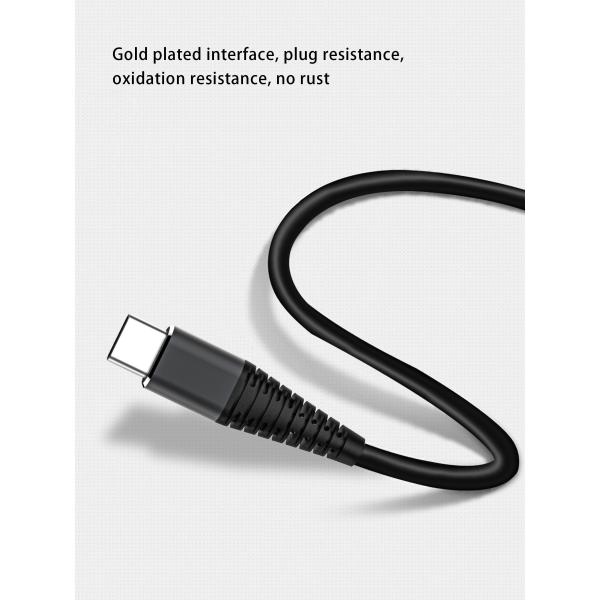 Nylon 3A 3Foot Black 2.0 USB Type C Charging Cable Black Color For LG G5