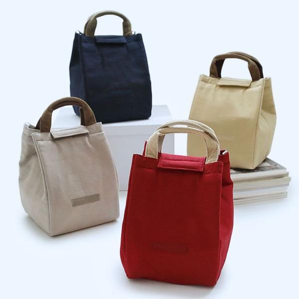 Hot selling portable canvas insulated bag reusable cooler bag waterproof lunch bag tote kids cooler for food delivery
