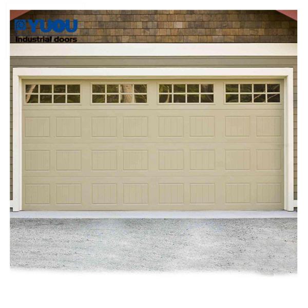Panel Lift Garage Sectional Overhead Door 1500N Remote Control 6m Height