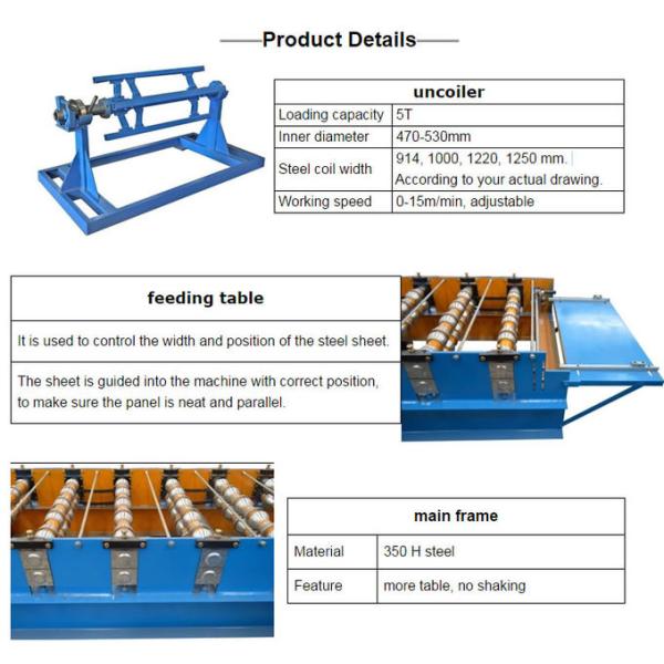 Colored steel galvanized high speed glazed tile roll forming machine factory