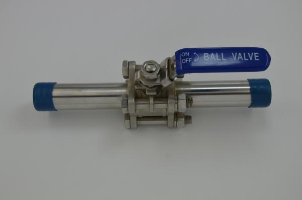 Quality 3pc long ball valve bw SS304,SS316 for sale