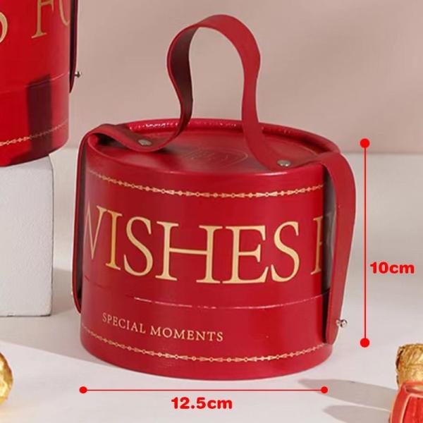 Custom Round Cylinder Gift Box Packaging For Storage Food Candy Chocolate Wine Jewelry