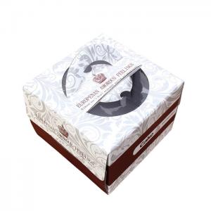 China Custom Luxury Corrugated Cardboard Cake Boxes Wholesale Printing With Handle wholesale