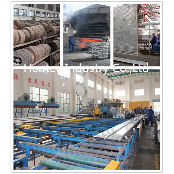 6063 T5  extrusion aluminium in building construction with 60 - 80um Film thickness