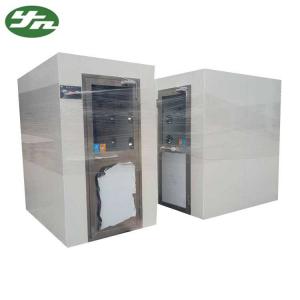 China Anti - Static Cleanroom Air Shower Unit Powder Coating Steel With Electronic Interlock wholesale