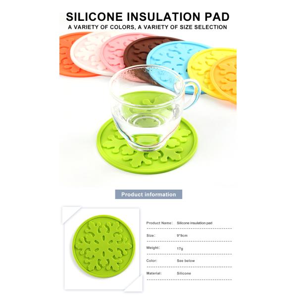 20g Round Silicone Kitchen Product Silicone Coaster Pad