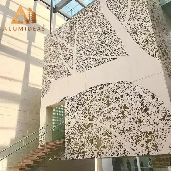 Laser cut aluminum panels