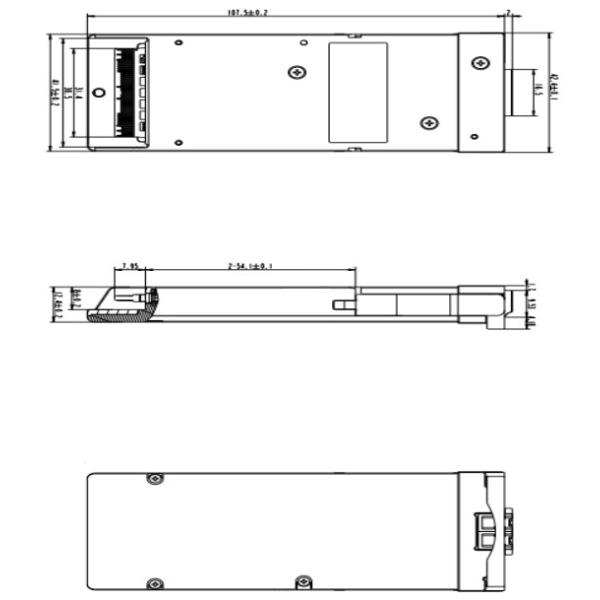 50GHz 200G CFP2 DCO Coherent Module Reach 80KM Optical Transceiver