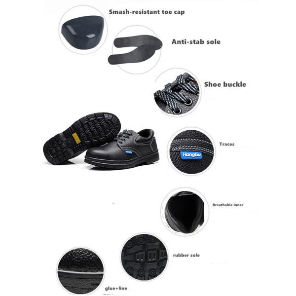 European Standard Genuine Leather Waterproof Men Industrial Steel Toe Work And Construction Work Safety Shoes