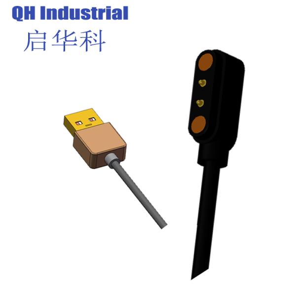 2Pin 4.0mm Long Life Time Durability Smart Watch Solder Spring Load Pin Pogo Pin Cable 